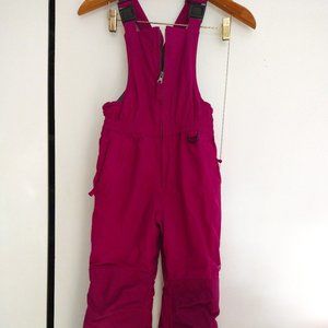 Lands End snow pants, magenta, size 7